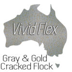 Grey & Gold Cracked Flock