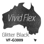 Glitter Black Heat Transfer Vinyl 210mm x 5m SPECIAL