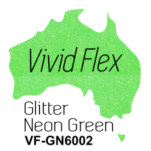 Glitter Neon Green Heat Transfer Vinyl 210mm x 5m SPECIAL