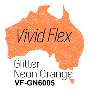 Glitter Neon Orange Heat Transfer Vinyl 210mm x 5m SPECIAL