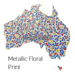 Metallic Floral Print