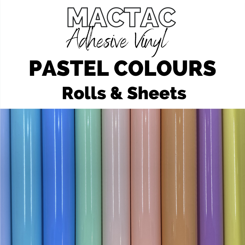 Mactac Macal Pastel Colours Adhesive Vinyl Sheets And Rolls Picture