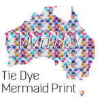 Tie Dye Mermaid Print