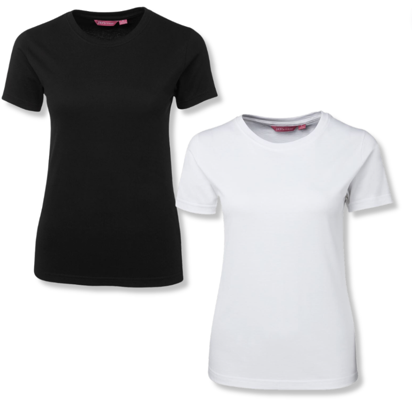 Ladies JB's Wear 100% Cotton Tshirts (UPF 50+) (Not for sublimation ...