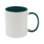 Dark Green Inner Sublimation Ceramic Mug - 11oz