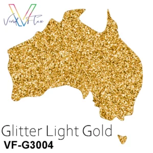 Glitter Light Gold Heat Transfer Vinyl 210mm x 5m SPECIAL